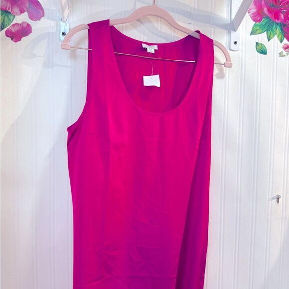 NWT J.Crew Sleeves Elegant Pink Sleeveless‎ Dress Sz 12 - Picture 2 of 7
